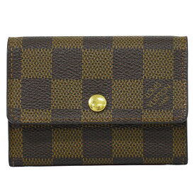本物 ルイヴィトン LOUIS VUITTON LV ポルトモネ プラ ダミエ エベヌ コインケース 小銭入れ ブラウン N61930 ビトン 財布 ウォレット 中古・
