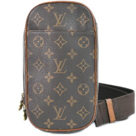 本物 ルイヴィトン LOUIS VUITTON LV ポシェットガンジュ モノグラム ボディバッグ ショルダーバッグ ブラウン M51870 Pochette Gange ビトン バッグ 中古