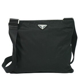 本物 プラダ PRADA ナイロン ショルダーバッグ ポシェット ブラック バッグ 中古・