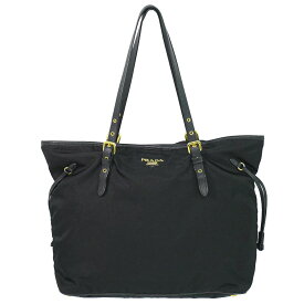 本物 プラダ PRADA ナイロン ショルダーバッグ トートバッグ ブラック バッグ 中古・