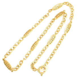 本物 シャネル CHANEL ココマーク ロング ネックレス ペンダント GP ゴールド メッキ Coco Mark アクセサリー ジュエリー 中古