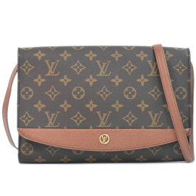 本物 ルイヴィトン LOUIS VUITTON LV ボルドー モノグラム 2WAY ショルダーバッグ ポシェット クラッチバッグ ブラウン M51797 ビトン バッグ 中古