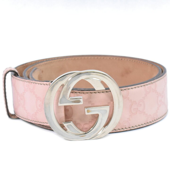 楽天市場】本物 グッチ GUCCI インターロッキングG ベルト グッチシマ  
