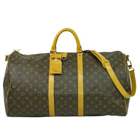 本物 ルイヴィトン LOUIS VUITTON LV キーポルバンドリエール 55 モノグラム 2WAY ボストンバッグ ブラウン M41414 ビトン バッグ 中古・