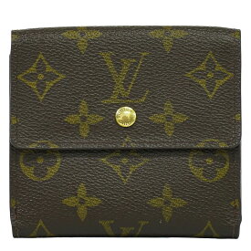 本物 ルイヴィトン LOUIS VUITTON LV ポルトモネビエカルトクレディ モノグラム 折財布 ブラウン M61652 ビトン 財布 ウォレット 中古・