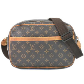 本物 ルイヴィトン LOUIS VUITTON LV リポーター PM モノグラム ショルダーバッグ ポシェット ブラウン M45254 Reporter ビトン バッグ 中古