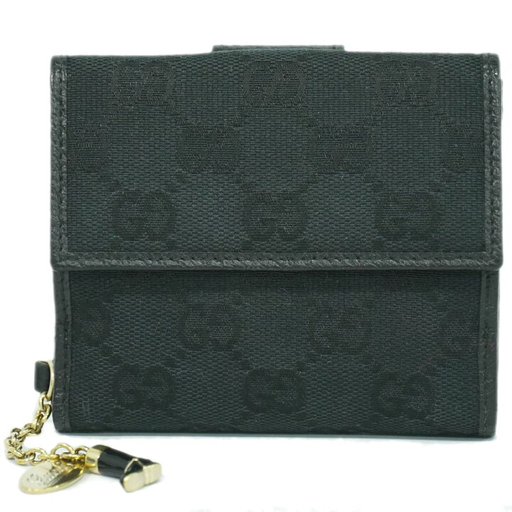 楽天市場】本物 グッチ GUCCI GGキャンバス 二つ折り 折財布  