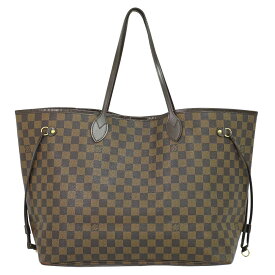 本物 ルイヴィトン LOUIS VUITTON LV 旧型 ネヴァーフル GM ダミエ エベヌ トートバッグ ショルダーバッグ ブラウン N51106 Neverfull バッグ 中古・