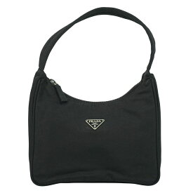本物 プラダ PRADA テスート ハンドバッグ ポーチ ナイロン ブラック Tessuto バッグ 中古・