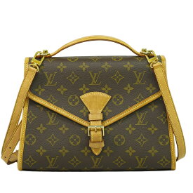 本物 ルイヴィトン LOUIS VUITTON LV ベルエア モノグラム 2WAY ショルダーバッグ ハンドバッグ ポシェット ブラウン M51122 ビトン バッグ 中古・