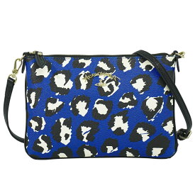 本物 ヴィヴィアン ウエストウッド Vivienne Westwood アングロマニア 2WAY ショルダーバッグ クラッチバッグ ポシェット PVC ブルー バッグ 中古・