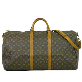 本物 ルイヴィトン LOUIS VUITTON LV キーポルバンドリエール 60 モノグラム 2WAY ボストンバッグ ブラウン M41412 ビトン バッグ 中古・