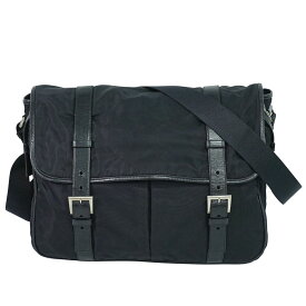 本物 プラダ PRADA ナイロン ショルダーバッグ ポシェット ブラック バッグ 中古・