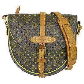 本物 ルイヴィトン LOUIS VUITTON LV フロール シャンティ モノグラム ペルフォ ショルダーバッグ ポシェット ブラウン M94086 ビトン バッグ 中古・