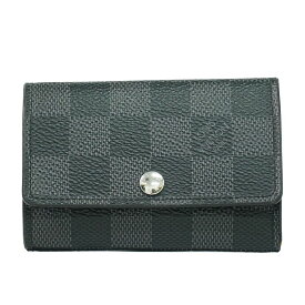 本物 ルイヴィトン LOUIS VUITTON LV ミュルティクレ 6 ダミエ グラフィット キーケース 6連 ブラック グレー N62662 ビトン 雑貨小物 中古・