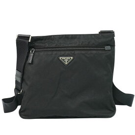 本物 プラダ PRADA テスート ショルダーバッグ ポシェット ナイロン ブラック VA0563 Tessuto バッグ 中古・