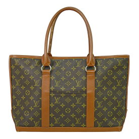 本物 ルイヴィトン LOUIS VUITTON LV サック ウィークエンド PM モノグラム トートバッグ ハンドバッグ ブラウン M42425 ビトン バッグ 中古・