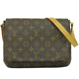 本物 ルイヴィトン LOUIS VUITTON LV ミュゼットタンゴ ショート モノグラム ショルダーバッグ ブラウン M51257 ビトン バッグ 中古・