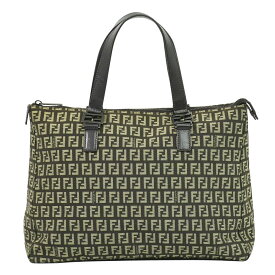 本物 フェンディ FENDI ズッキーノ トートバッグ ハンドバッグ キャンバス ブラウン 8BH138 Zucchino バッグ 中古・