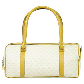 本物 グッチ GUCCI マイクロGG ミニ ボストンバッグ ハンドバッグ PVC ベージュ バッグ 中古・