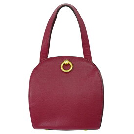 本物 セリーヌ CELINE レザー ハンドバッグ ピンク系 バッグ 中古・
