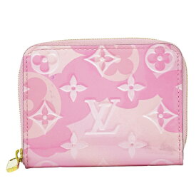 本物 ルイヴィトン LOUIS VUITTON LV ジッピーコインパース ヴェルニ レザー コインケース ピンク M90590 ビトン 財布 ウォレット 中古・