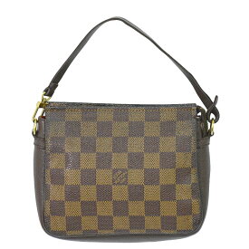 本物 ルイヴィトン LOUIS VUITTON LV トゥルースメイクアップ ダミエ エベヌ アクセサリーポーチ ハンドバッグ ブラウン N51982 ビトン バッグ 中古・