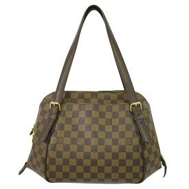 本物 ルイヴィトン LOUIS VUITTON LV べレム MM ダミエ エベヌ ハンドバッグ ブラウン N51174 Belem ビトン バッグ 中古・