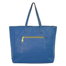 本物 プラダ PRADA レザー ショルダーバッグ トートバッグ ブルー バッグ 中古・
