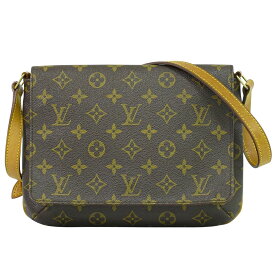 本物 ルイヴィトン LOUIS VUITTON LV ミュゼットタンゴ ショート モノグラム ショルダーバッグ ブラウン M51257 ビトン バッグ 中古・