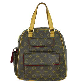 本物 ルイヴィトン LOUIS VUITTON LV エクサントリシテ モノグラム ハンドバッグ トートバッグ ブラウン M51161 ビトン バッグ 中古