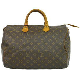 本物 ルイヴィトン LOUIS VUITTON LV 旧型 スピーディ 35 モノグラム ハンドバッグ ボストンバッグ ブラウン M41524 Speedy ビトン バッグ 中古