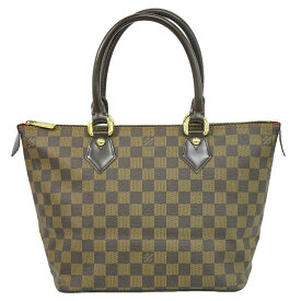 本物 ルイヴィトン LOUIS VUITTON LV サレヤ PM ダミエ エベヌ トートバッグ ハンドバッグ ブラウン N51183 Saleya ビトン バッグ 中古