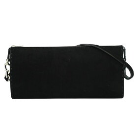 本物 サルヴァトーレ フェラガモ Salvatore Ferragamo ガンチーニ ショルダーバッグ スエード レザー ブラック Gancini バッグ 中古・