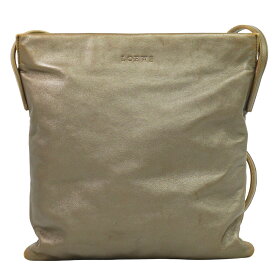 本物 ロエベ LOEWE レザー ショルダーバッグ ブラウン バッグ 中古・