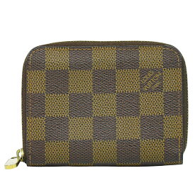 本物 ルイヴィトン LOUIS VUITTON LV ジッピーコインパース ダミエ エベヌ コインケース 小銭入れ ブラウン N63070 ビトン 財布 ウォレット 中古・