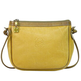 本物 ロエベ LOEWE アナグラム ショルダーバッグ ポシェット レザー ブラウン Anagram バッグ 中古・
