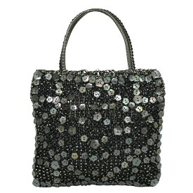 本物 アンテプリマ ANTEPRIMA フィオリトゥーラ ワイヤーバッグ ハンドバッグ ビニール ブラック Fioritura バッグ 中古・