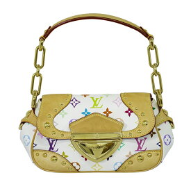 本物 ルイヴィトン LOUIS VUITTON LV マリリン モノグラム マルチカラー ショルダーバッグ ハンドバッグ ブロン ホワイト M40127 ビトン バッグ 中古・