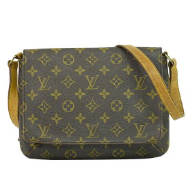 本物 ルイヴィトン LOUIS VUITTON LV ミュゼットタンゴ ショート モノグラム ショルダーバッグ ブラウン M51257 ビトン バッグ 中古・