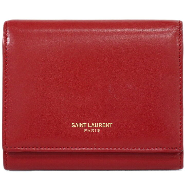 楽天市場】本物 サンローラン SAINT LAURENT 三つ折り 折財布 