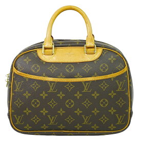 本物 ルイヴィトン LOUIS VUITTON LV トゥルーヴィル モノグラム ハンドバッグ ブラウン M42228 Trouville ビトン バッグ 中古・