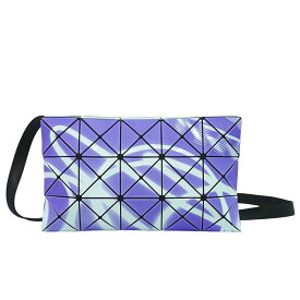 本物 バオバオ イッセイミヤケ BAOBAO ISSEY MIYAKE PVC ショルダーバッグ ポシェット パープル ライトブルー ブラック BB91-AG841-71 バッグ 中古・