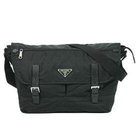 本物 プラダ PRADA ナイロン ショルダーバッグ ポシェット ブラック バッグ 中古・
