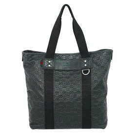 本物 グッチ GUCCI パラナ グッチシマ レザー トートバッグ ハンドバッグ ブラック 268175 Parana バッグ 中古・