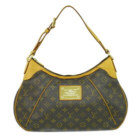 本物 ルイヴィトン LOUIS VUITTON LV テムズ PM モノグラム ショルダーバッグ ブラウン M56384 Thames ビトン バッグ 中古・