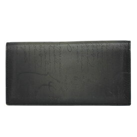 本物 ベルルッティ BERLUTI カリグラフィ 長財布 ロングウォレット 札入れ レザー ブラック Calligraphy 財布 ウォレット 中古・