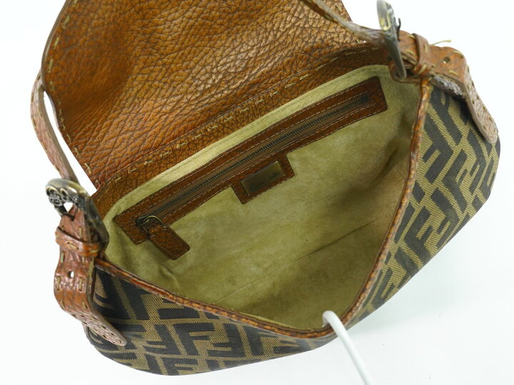 楽天市場】本物 フェンディ FENDI ズッカ ショルダーバッグ キャンバス  