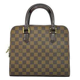 本物 ルイヴィトン LOUIS VUITTON LV トリアナ ダミエ エベヌ ハンドバッグ ブラウン N51155 Triana ビトン バッグ 中古・