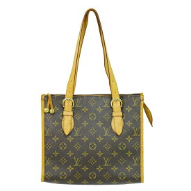 本物 ルイヴィトン LOUIS VUITTON LV ポパンクールオ モノグラム ショルダーバッグ トートバッグ ブラウン M40007 ビトン バッグ 中古・